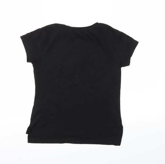 MISS Girls Black   Basic T-Shirt Size 9-10 Years