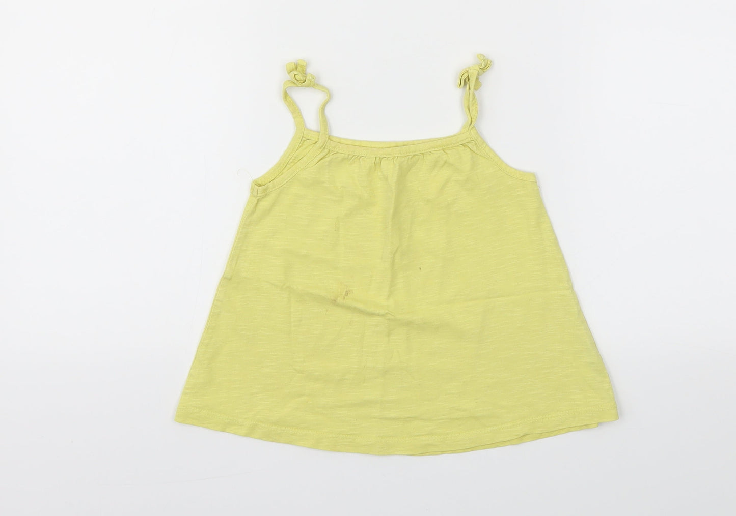 George Girls Yellow   Basic T-Shirt Size 3-4 Years