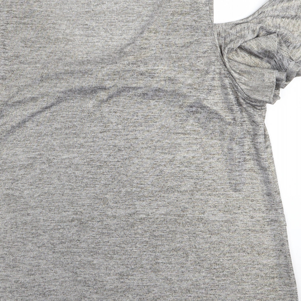 Oasis Womens Grey   Basic T-Shirt Size L
