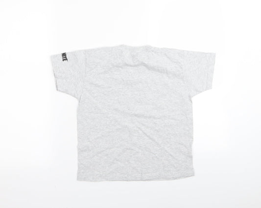 fortnight Boys Grey   Basic T-Shirt Size XS
