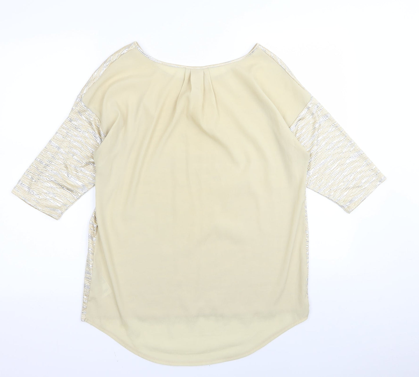 Oasis Womens Gold   Basic T-Shirt Size S