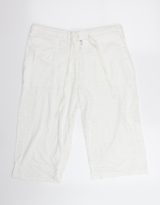 Preworn Womens White   Capri Trousers Size M