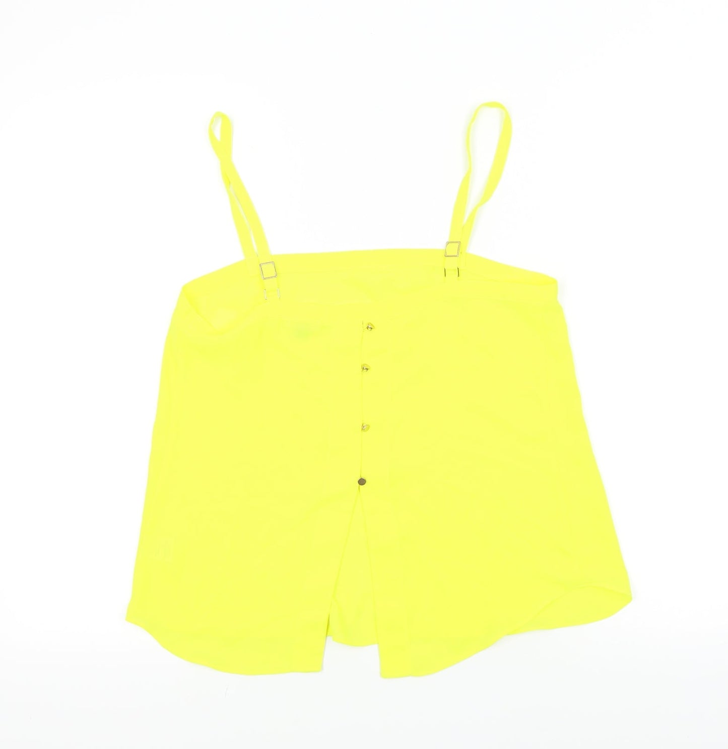 River Island Womens Yellow Colourblock  Basic T-Shirt Size 8