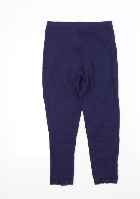 George Girls Blue Colourblock  Jegging Trousers Size 13-14 Years - lace legs
