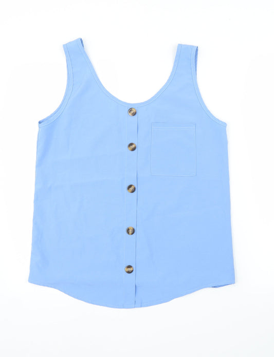 Preworn Womens Blue   Basic Blouse Size M