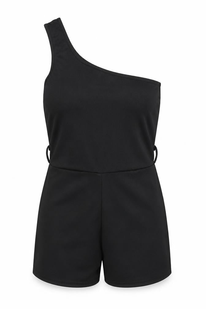 Femme Luxe Womens Black   Romper One-Piece Size 8
