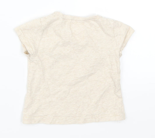 NEXT Girls Beige   Basic T-Shirt Size 3-6 Months  - Days Like These Girl Friends