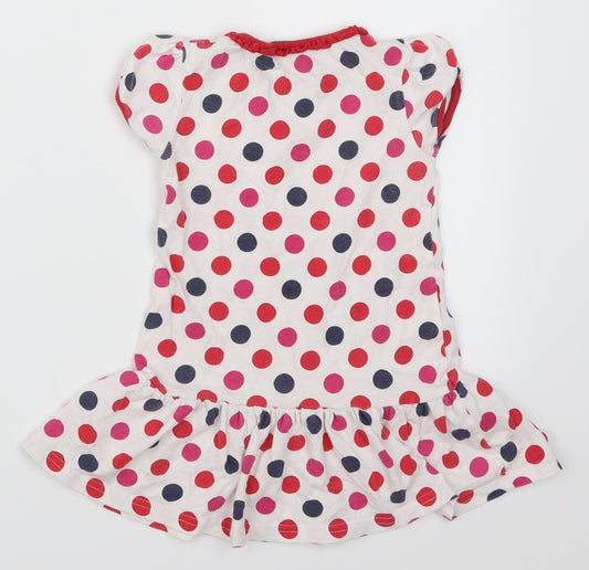George Girls Red Polka Dot  Skater Dress  Size 18-24 Months  - Blue