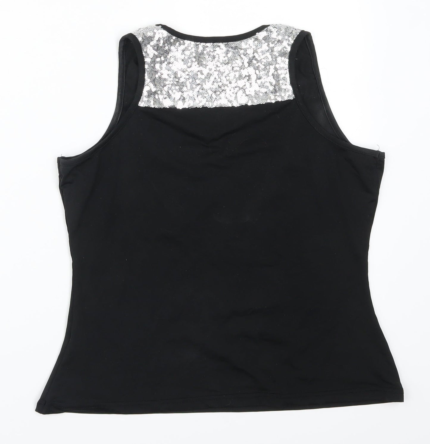 Fasion Womens Black   Cropped Tank Size L