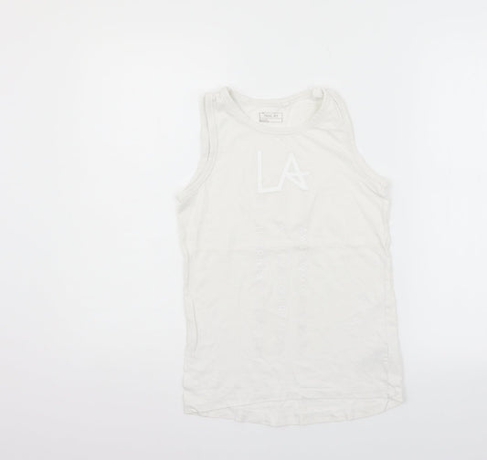 NEXT Girls Silver   Basic Tank Size 9 Years