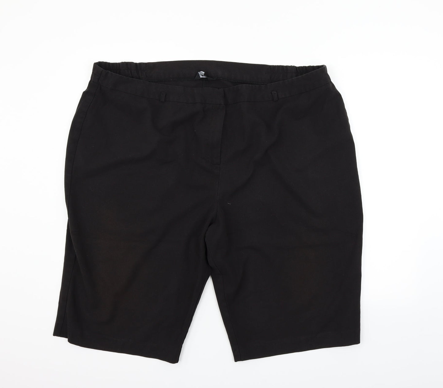 Simply Be Mens Black Houndstooth  Chino Shorts Size 26