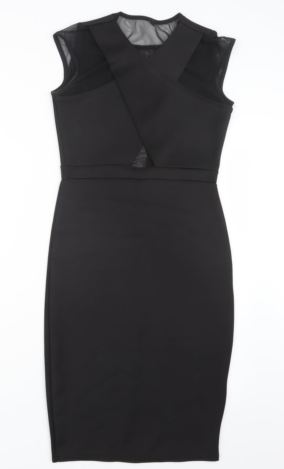 Preworn Womens Black   Pencil Dress  Size 8