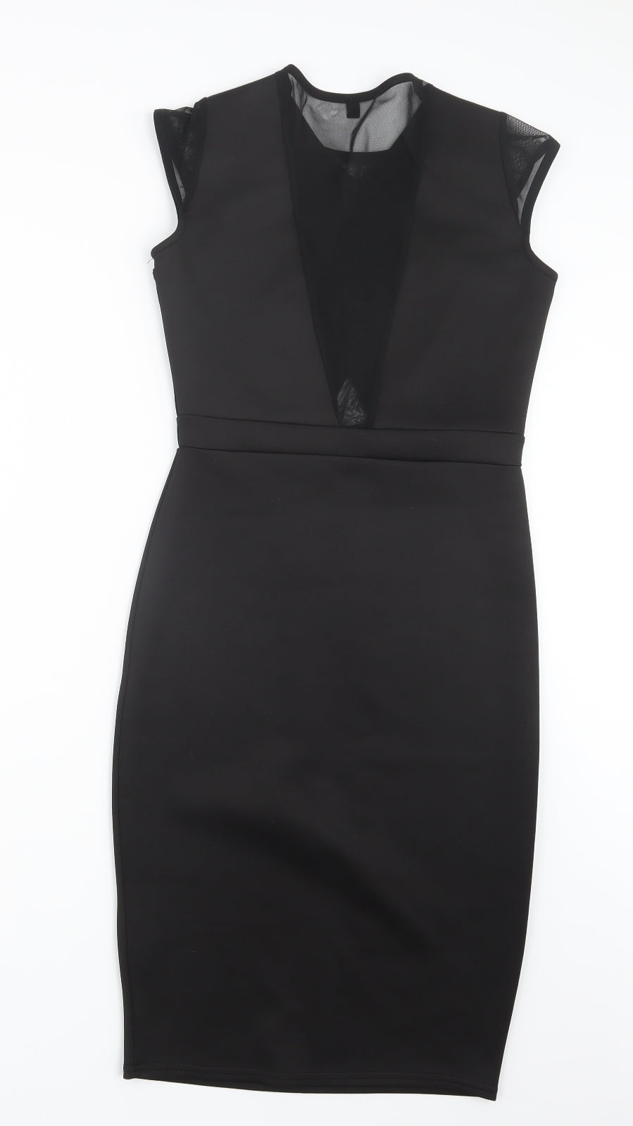 Preworn Womens Black   Pencil Dress  Size 8