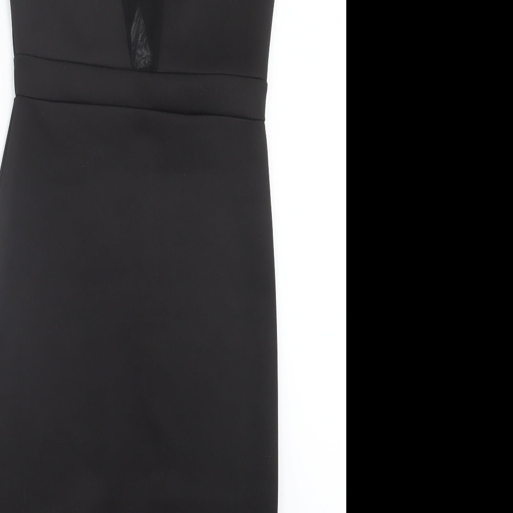 Preworn Womens Black   Pencil Dress  Size 8