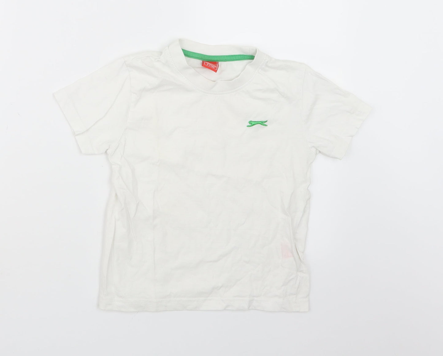 Slazenger Boys White   Basic T-Shirt Size 3-4 Years