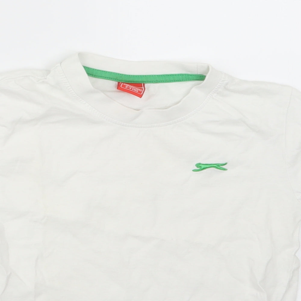 Slazenger Boys White   Basic T-Shirt Size 3-4 Years