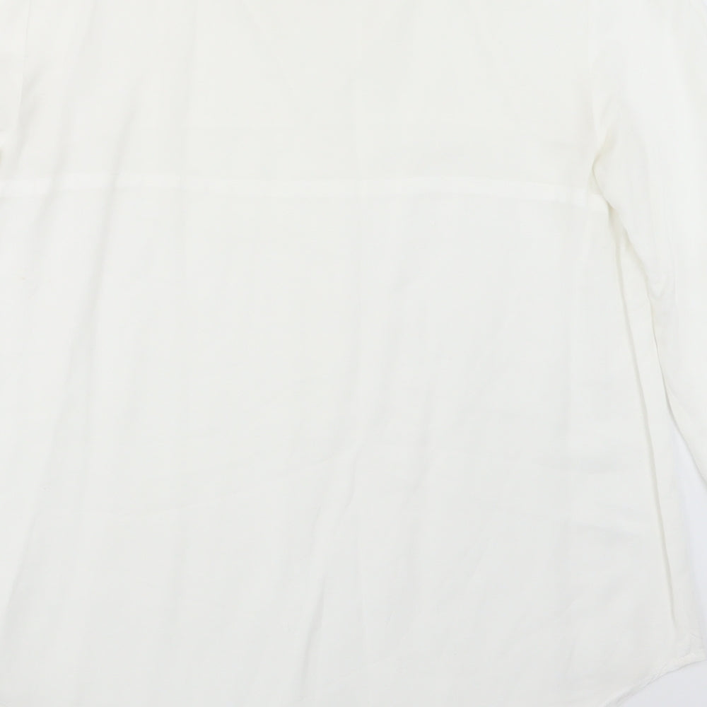Spense Womens White   Basic Blouse Size M