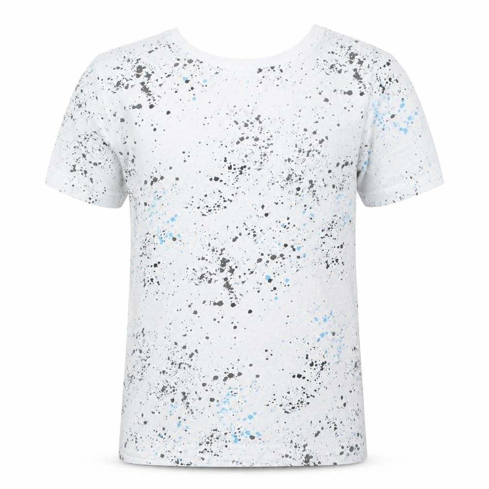 Primark Boys Grey Geometric  Basic T-Shirt Size 7-8 Years
