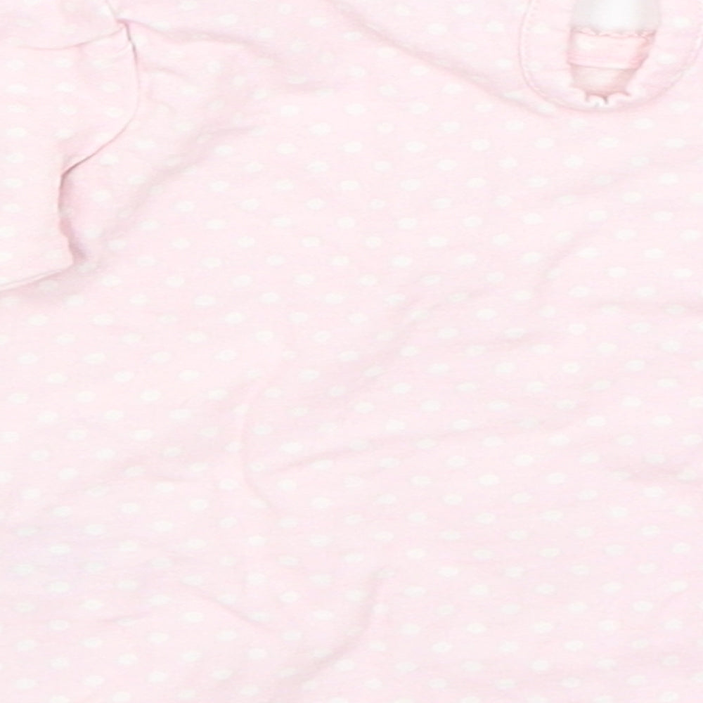Disney Baby Pink Polka Dot  Basic T-Shirt Size 3-6 Months