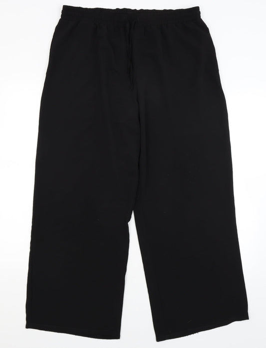 Papaya Womens Black   Trousers  Size 16 L28 in
