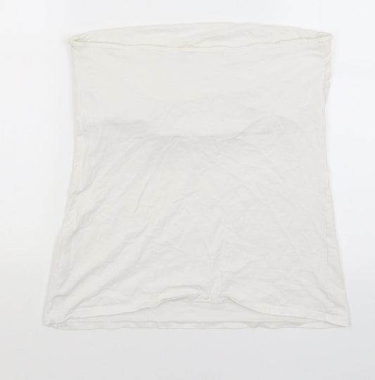 Papaya Womens White   Basic T-Shirt Size 16