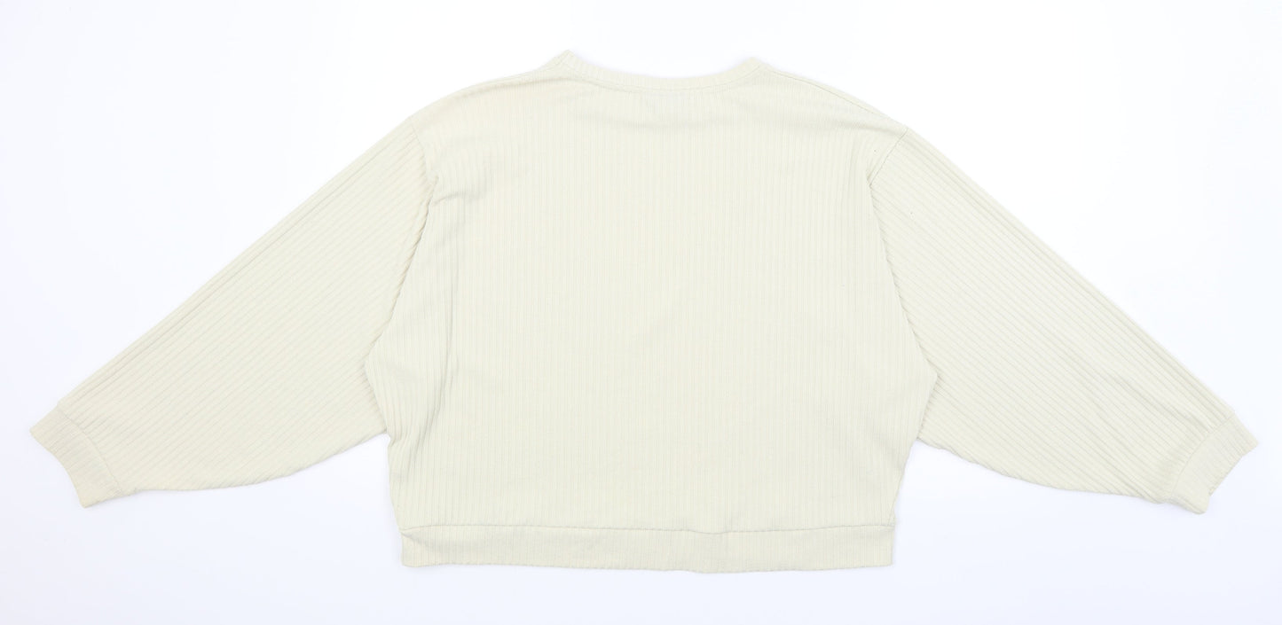 Topshop Womens Ivory   Pullover Jumper Size M