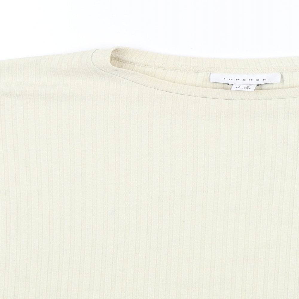 Topshop Womens Ivory   Pullover Jumper Size M