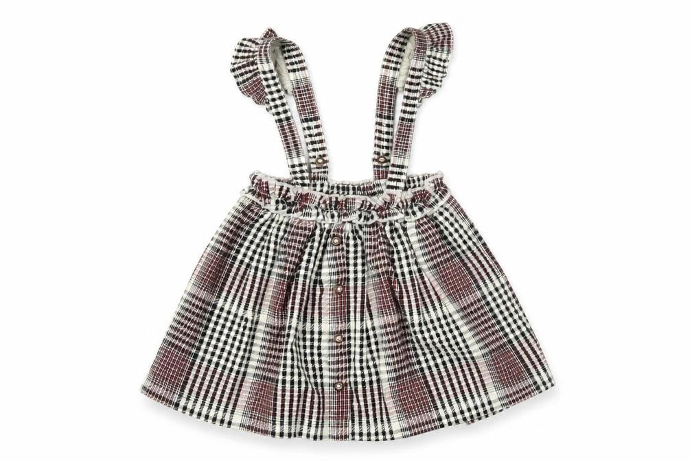 Tu Girls Multicoloured Plaid  Pleated Skirt Size 18-24 Months