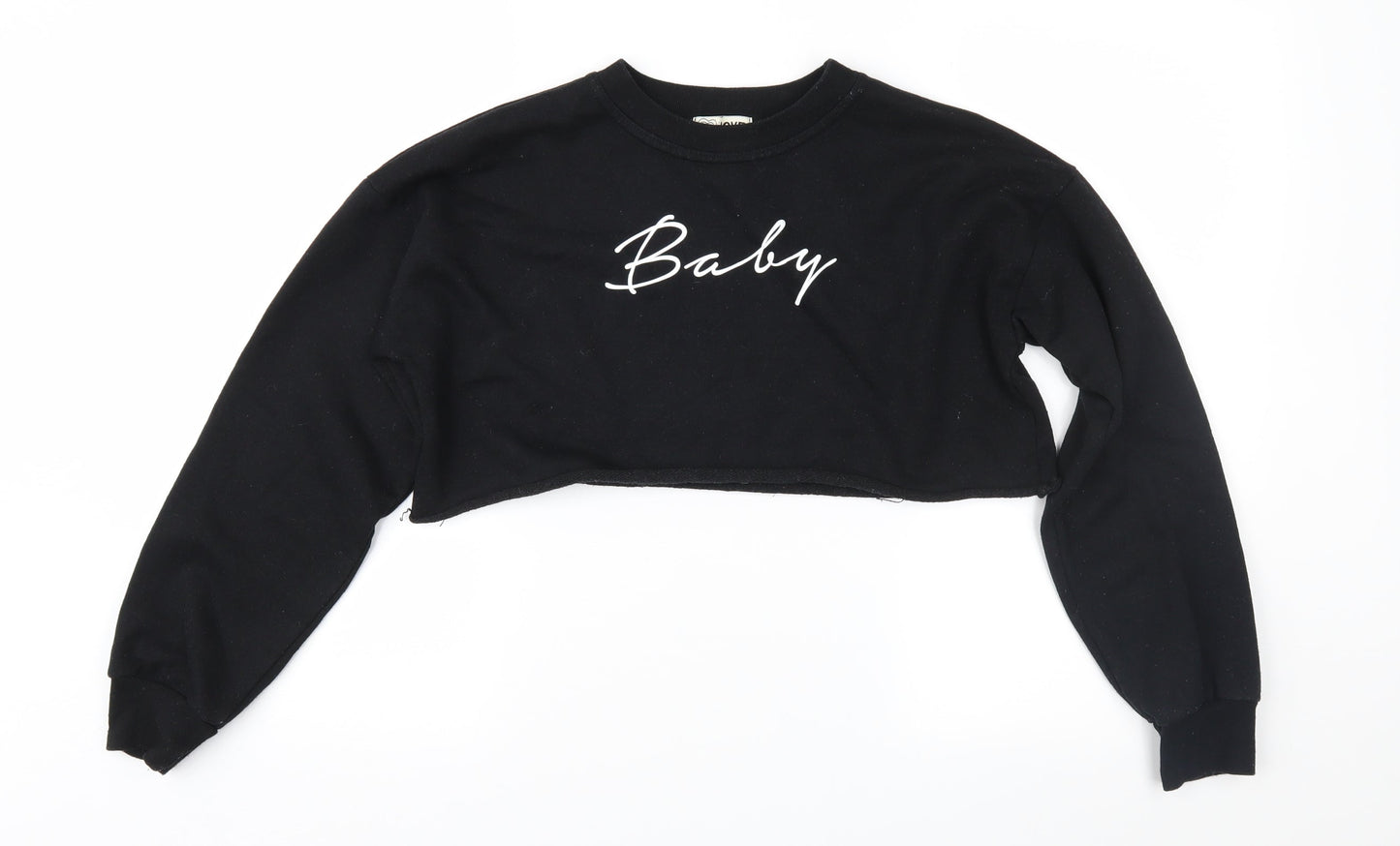 I Love Womens Black   Pullover Sweatshirt Size S