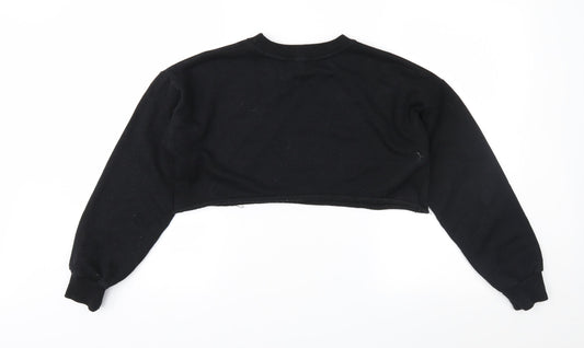 I Love Womens Black   Pullover Sweatshirt Size S