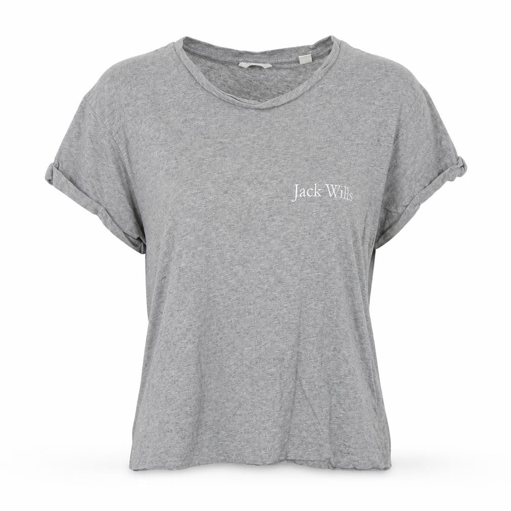 Jack Wills Womens Grey   Basic T-Shirt Size 6