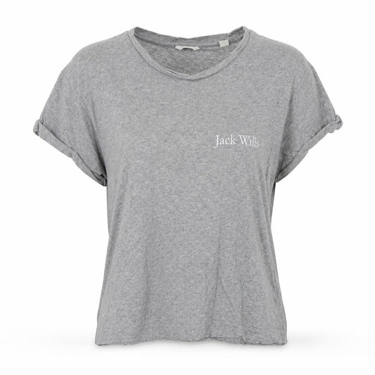 Jack Wills Womens Grey   Basic T-Shirt Size 6