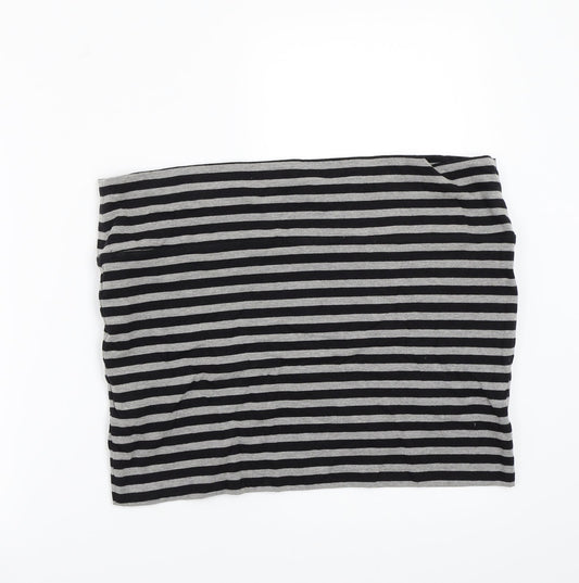 Newlook Womens Grey Striped  Basic Tank Size 18