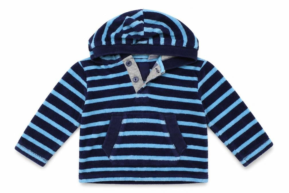 Gap Boys Blue Striped  Jacket Coat Size 6-9 Months