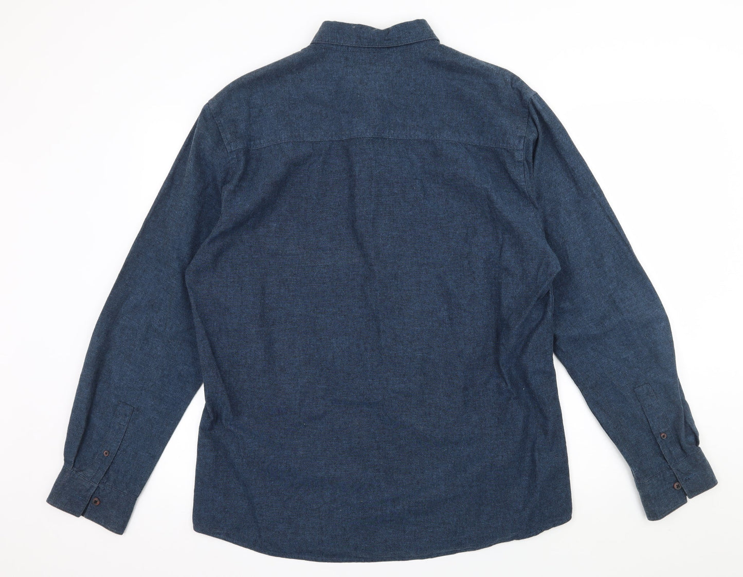 Rhino Mens Blue    Button-Up Size XL