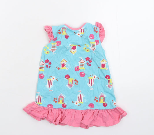 Ladybird Girls Multicoloured   T-Shirt Dress  Size 12-18 Months