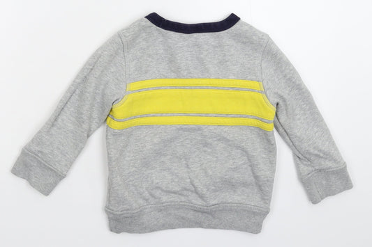 Gap Boys Grey Striped  Pullover Sweatshirt Size 2 Years