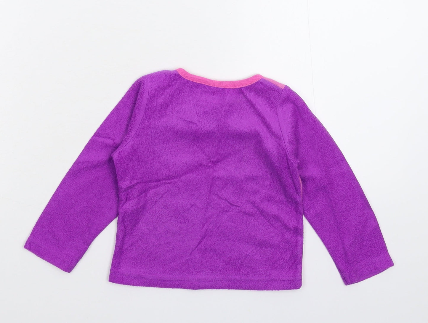 Nickelodeon Girls Multicoloured  Fleece Pullover Jumper Size 2 Years