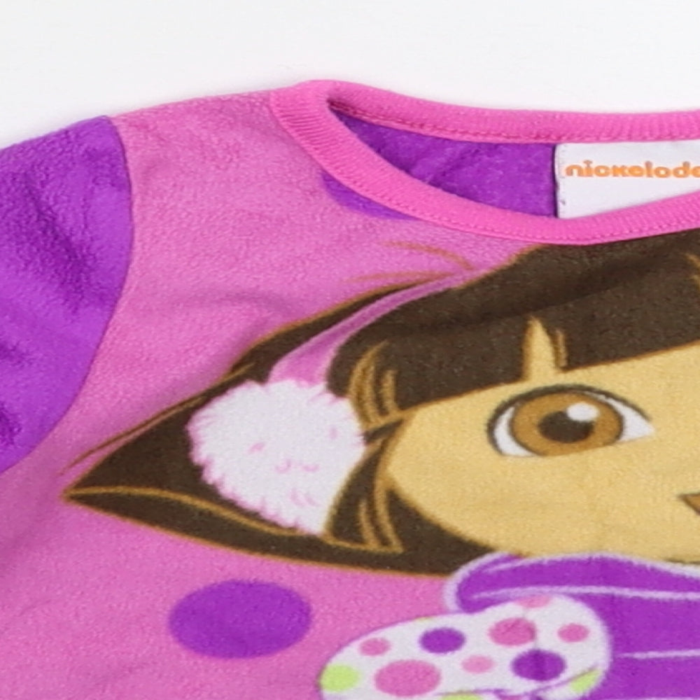 Nickelodeon Girls Multicoloured  Fleece Pullover Jumper Size 2 Years