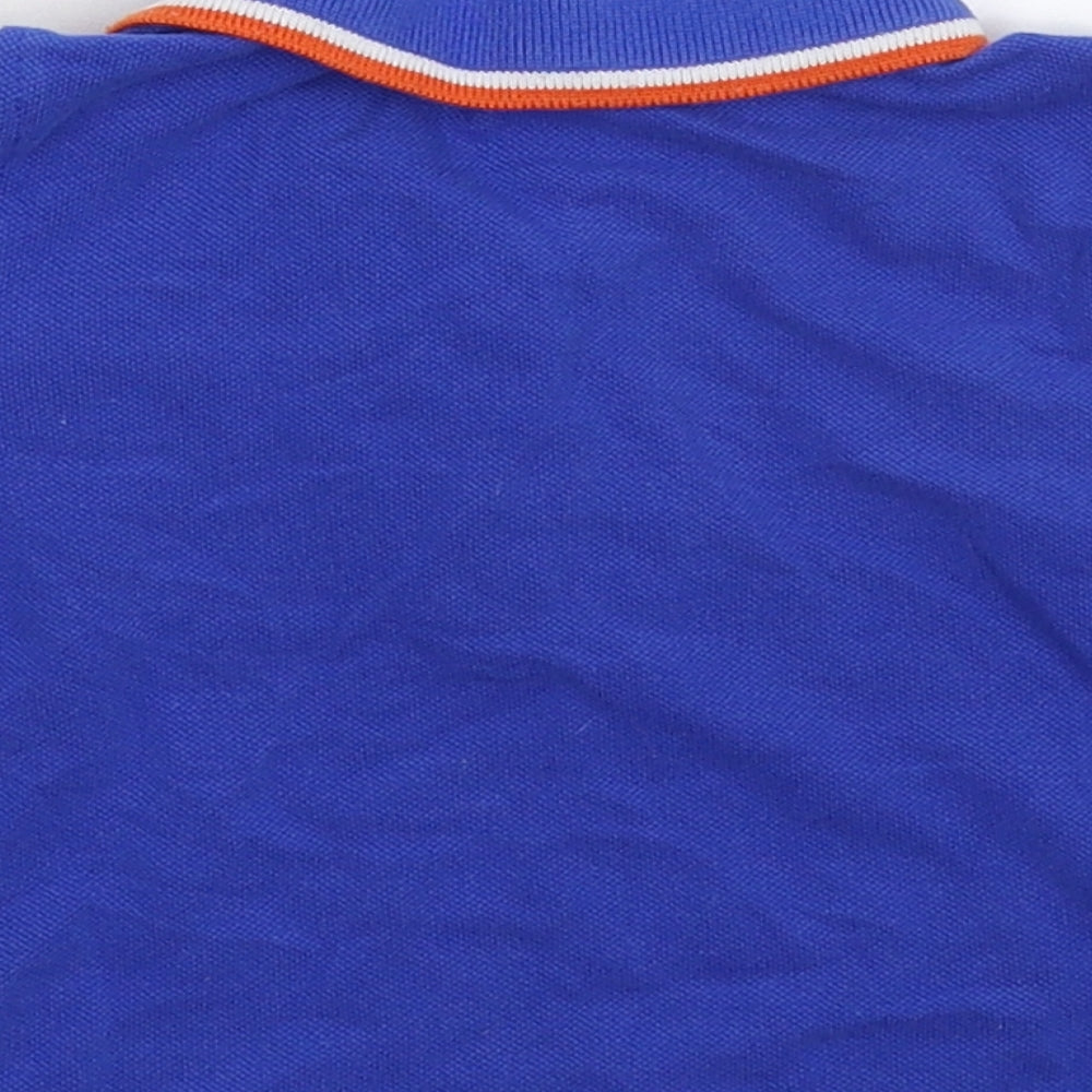 Mini Clun Boys Blue   Basic Polo Size 9-12 Months