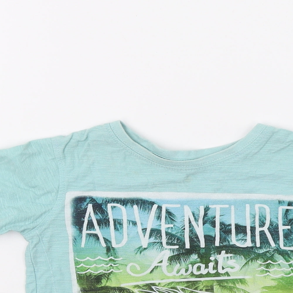Primark Boys Green   Basic T-Shirt Size 2 Years  - Vw camper