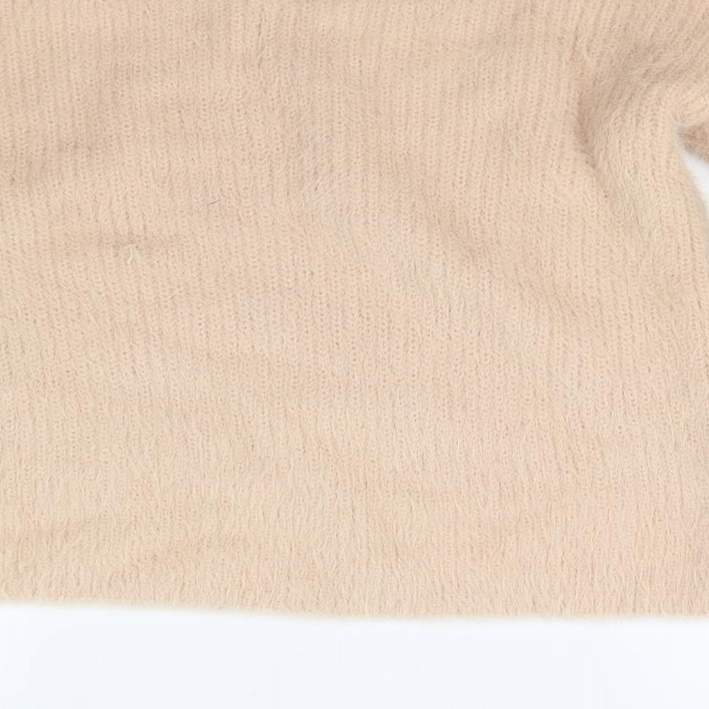 Peacocks Womens Beige  Knit Pullover Jumper Size S