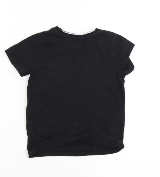 Nutmeg Boys Black   Basic T-Shirt Size 2 Years