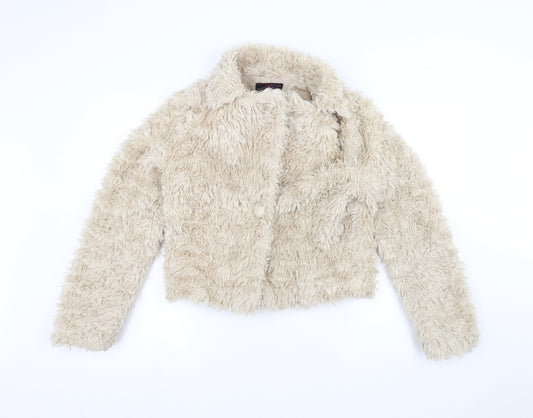 New Look Womens White   Jacket  Size 10