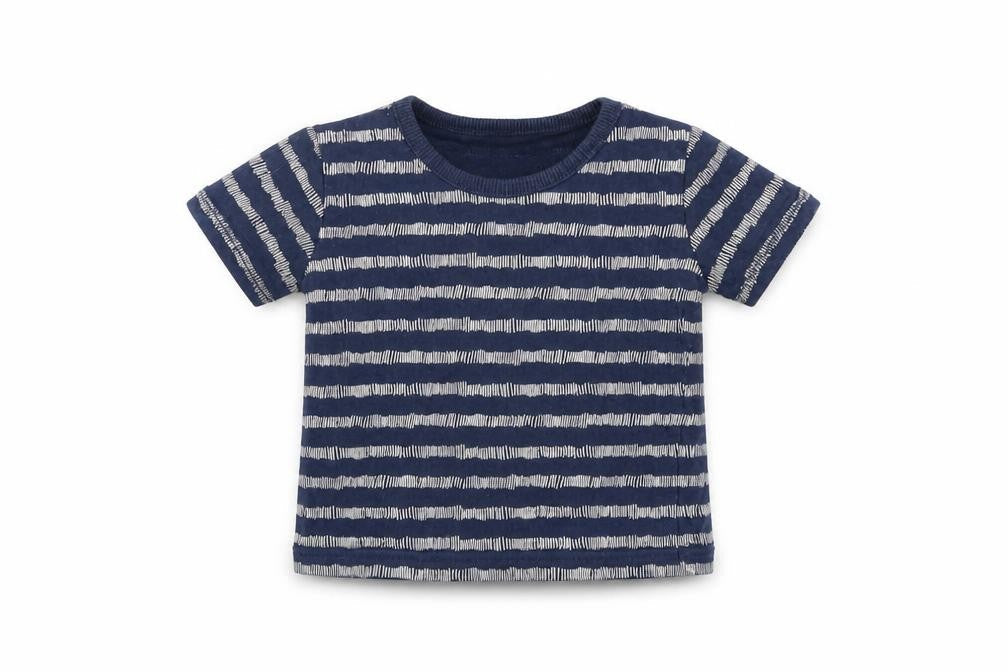 George Baby Blue Striped  Basic T-Shirt Size 3-6 Months