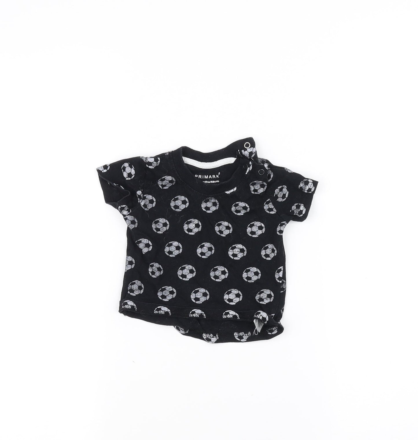 Primark Baby Black   Basic T-Shirt Size 3-6 Months
