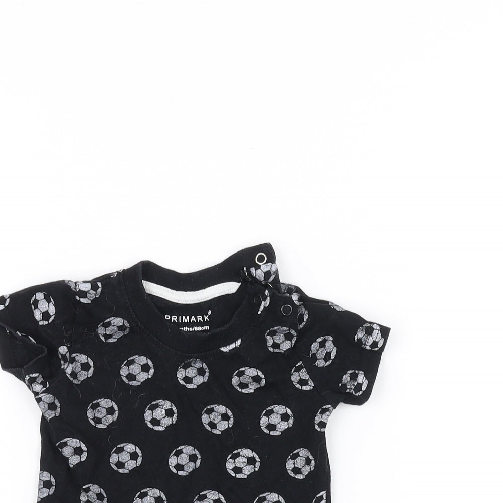 Primark Baby Black   Basic T-Shirt Size 3-6 Months