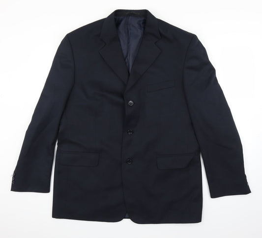 SAVATINI Mens Blue   Jacket Suit Jacket Size 42