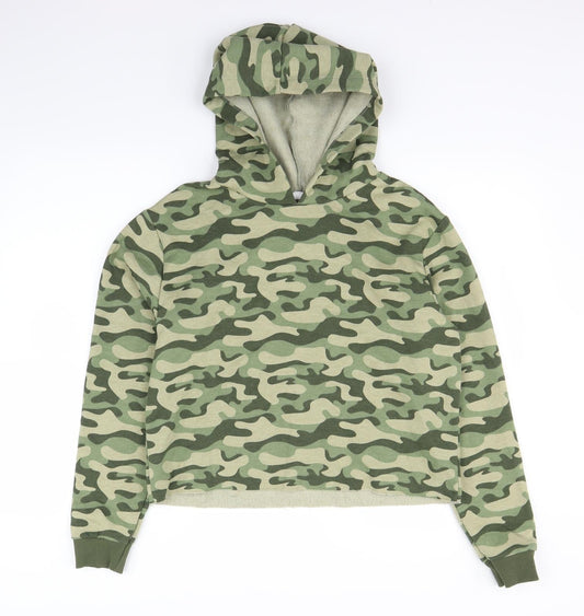 Candy Girls Green Camouflage  Pullover Jumper Size 16 Years