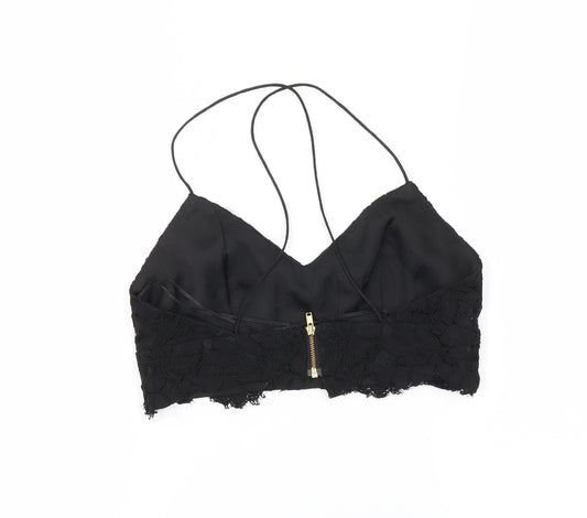 Topshop Womens Black   Cropped Tank Size 8